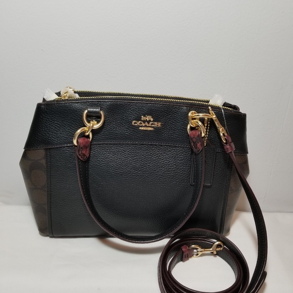 coach black brook mini carryall - Picture 1 of 8